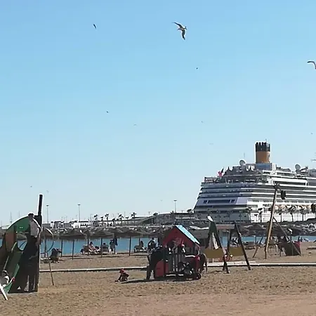 Costa Del Sol Primera Linea De Playa Malagueta Малага